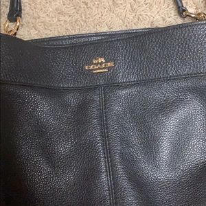 Large leather Coach purse